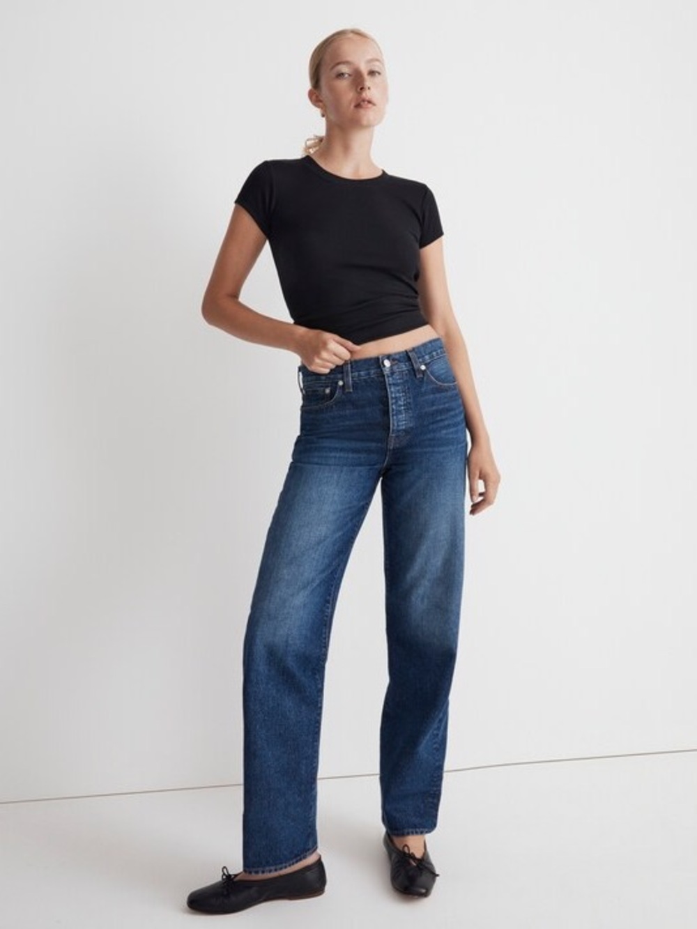 Madewell Tall Low-Slung Straight Jeans Women’s Size 28 Tall NWOT